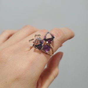 Rose gold Crystal ring